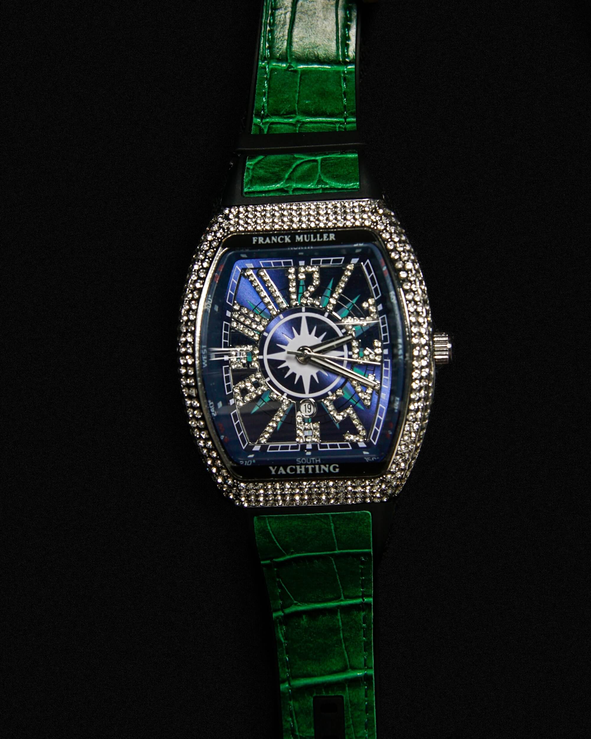 FR MLR GREEN STRAP WATCHES