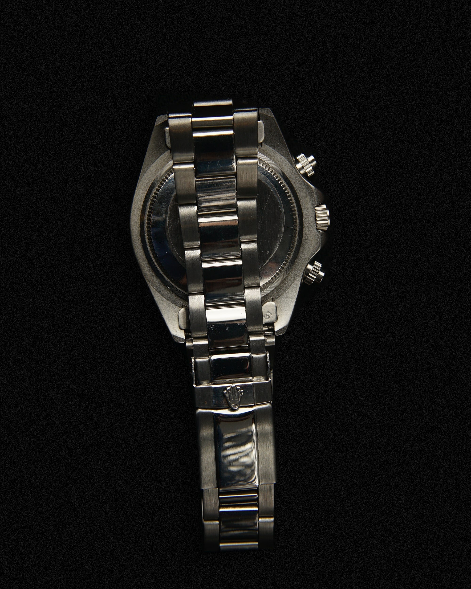 RLX-DAYTONA BLACK SILVER CHAIN