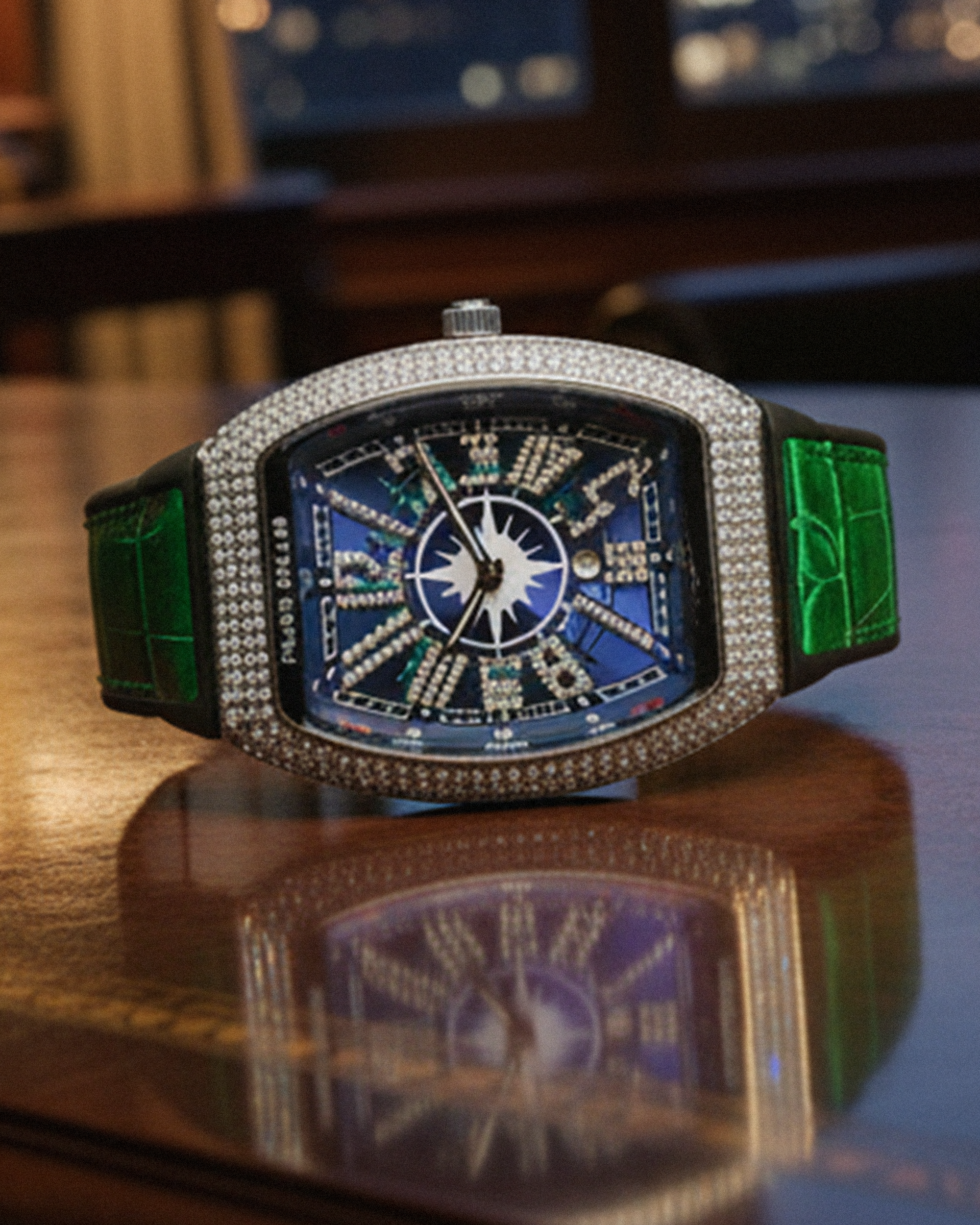 FR MLR GREEN STRAP WATCHES