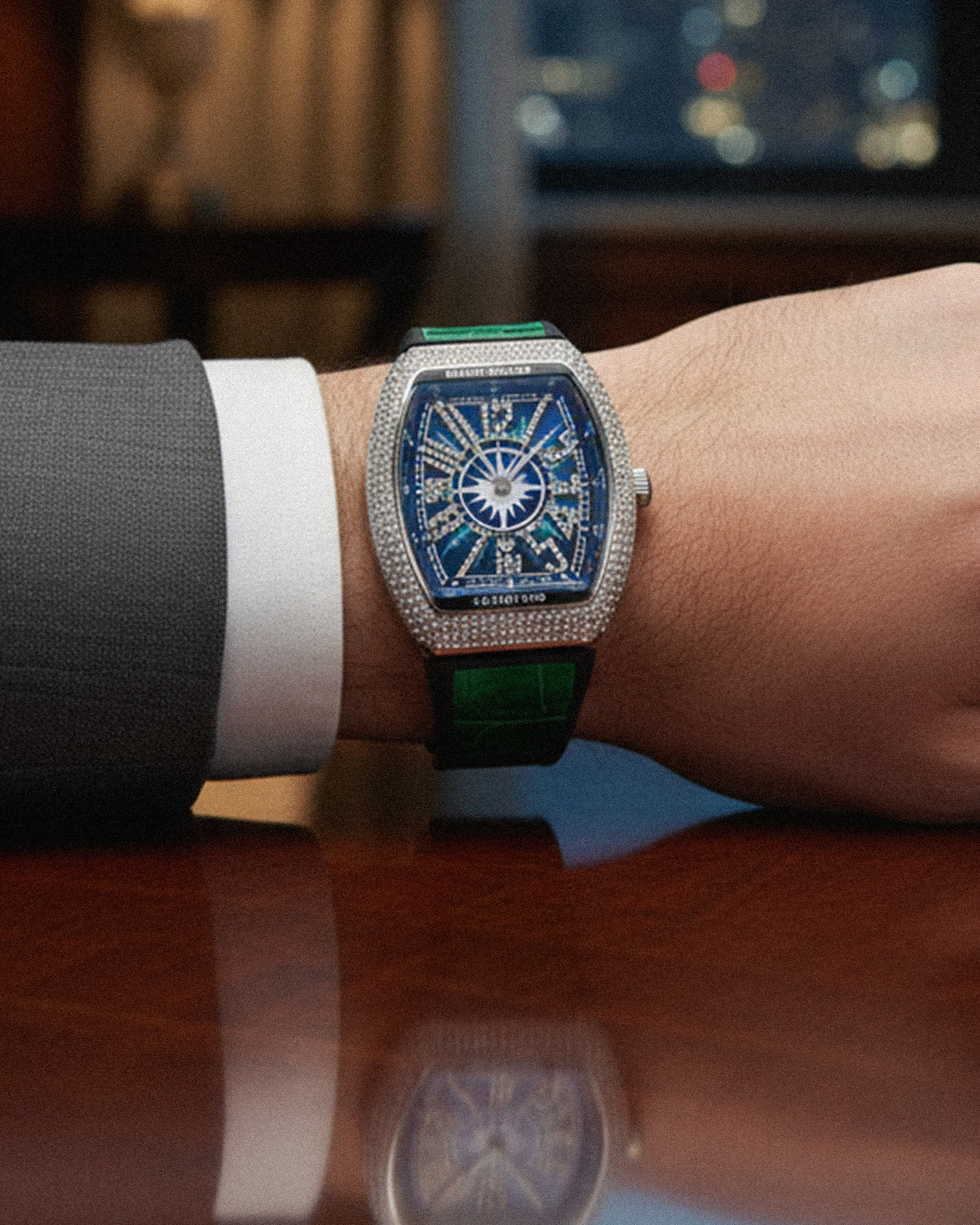 FR MLR GREEN STRAP WATCHES