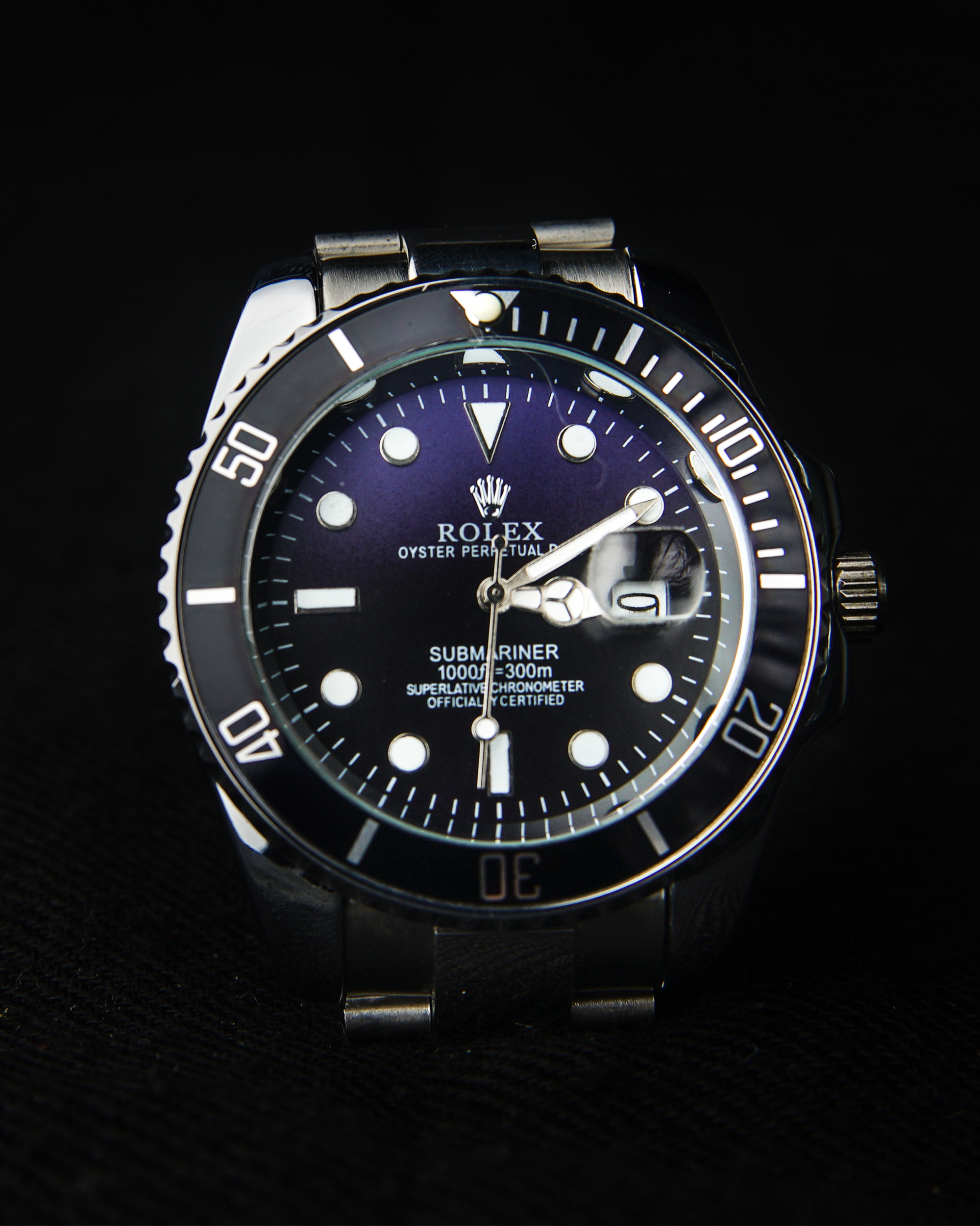 RLX-GMT MSTER BLACK CHAIN